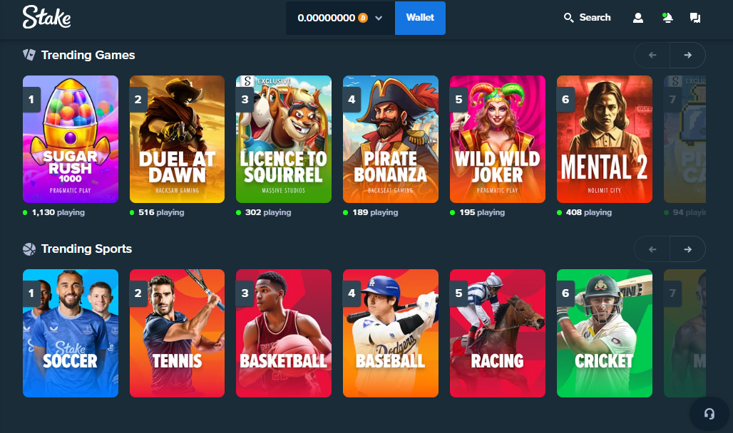 Stake Casino Games